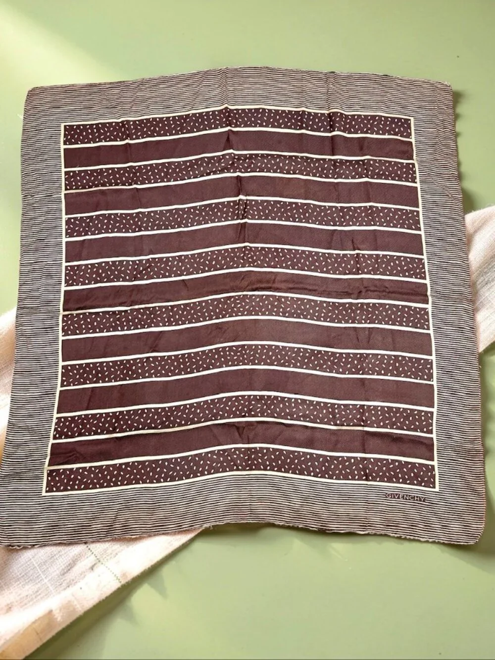 Vintage Givenchy 100% Silk Scarf 34